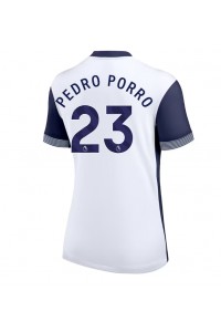 Tottenham Hotspur Pedro Porro #23 Fotballdrakt Hjemme Klær Dame 2024-25 Korte ermer